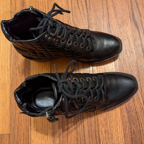 Free People Dolce Vita RARE collab quilted moto ankle boots - Picture 3 of 8